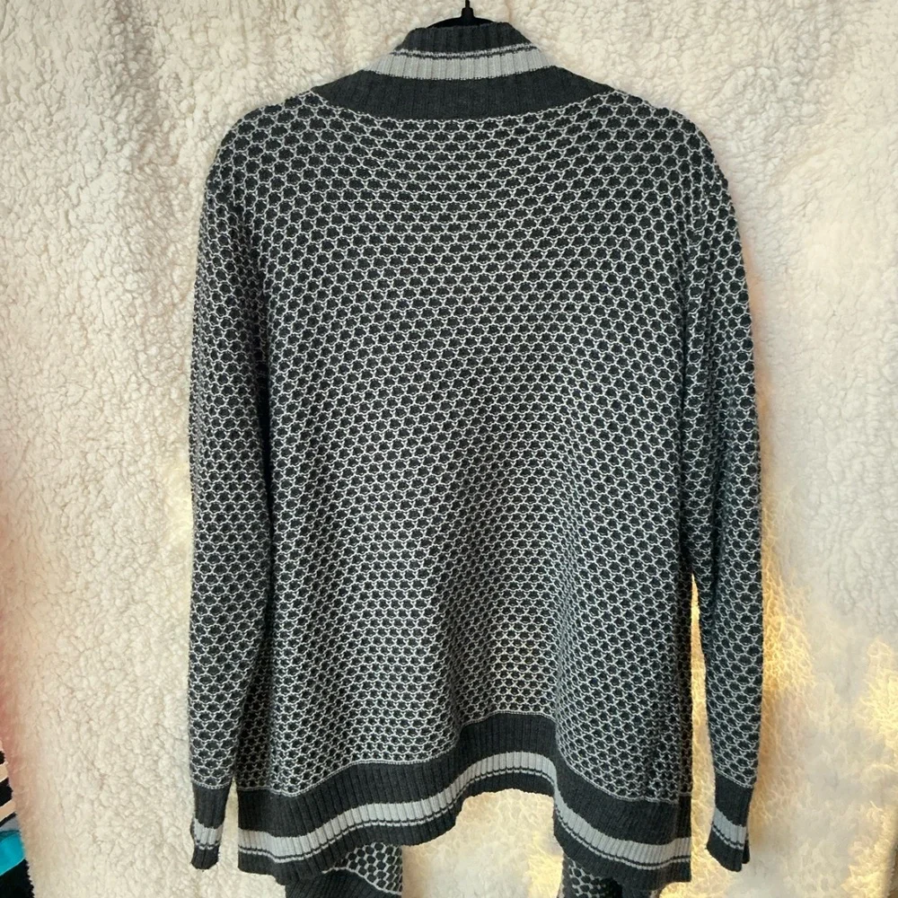 Apostrophe Black and Gray Women's Cardigan - Picture 3 of 3